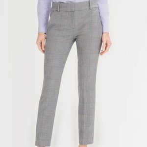 NWOT J. Crew ‘Cameron’ Seasonless Glen Plaid Perfect Stretch Pants Size 10 Tall